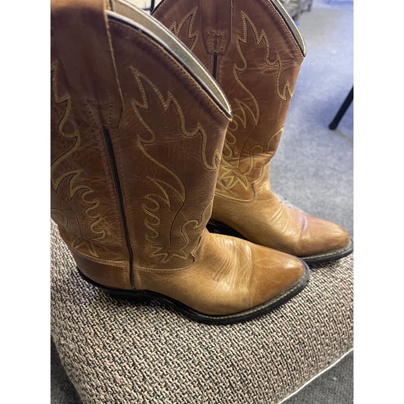 LEATHER OLD WEST BOOTS Boys - Picture 3 of 5